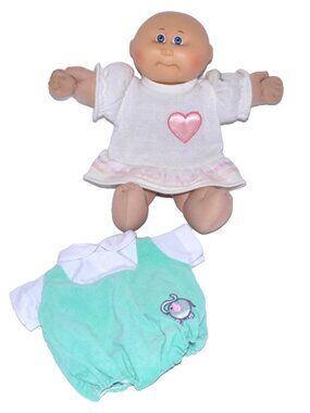 Vintage Cabbage Patch 14" Newborn Doll with extra outfit Coleco 1978/1982